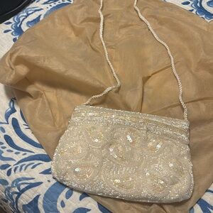 Hand made beaded evening bag